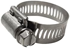 Merrill MFG Hose Clamp Assortment Kit- 49 Pieces Stainless Steel Hose Clamp Adjustable, Worm Gear Metal Fuel Line Clamp for Plumbing, Automotive And Mechanical Applications