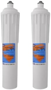 IPW Industries Inc-Omnipure - (ELF XL 10M-P) - 15" x 4" ELF XL-Series 10 Micron Carbon Block Filter with Phosphate; Scale Inhibitor (2 Pack)