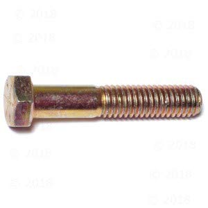 Hard-to-Find Fastener 014973252229 Coarse Hex Cap - Grade 8, 3/8-16 x 2, Piece-5, Yellow