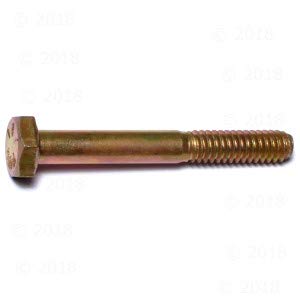 Hard-to-Find Fastener Grade 8 Hex Cap Coarse Large Bolts, Midwest Assortment Refill, Steel Hex Bolts for Construction, Home Improvement, 1/4-20 x 2 - Inch, Pack of 10