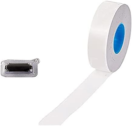 Veltec Premium 2212 Pricing Labels for Garvey and Contact 22-6 22-7 22-8 Price Gun - 9 Rolls, 11,000 Labels and Free Inker (White)