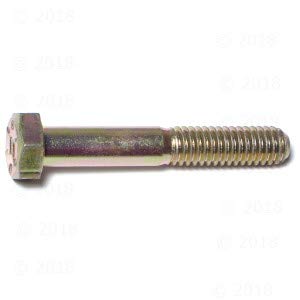 Hard-to-Find Fastener Grade 8 Hex Cap Coarse Large Bolts, Midwest Assortment Refill, Steel Hex Bolts for Construction, Home Improvement, 5/16-18 x 2 - Inch, Pack of 10