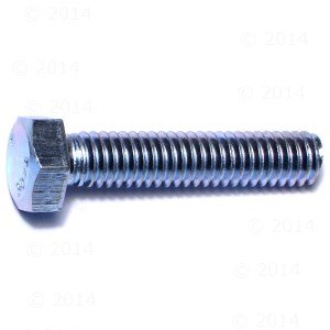 Hard to Find Fastener Tap Hex Bolts, Durable Corrosion-Resistant Steel Hex Head Bolt for Home Improvement, DIY, Construction, 5/16-18 x 1-1/2, Pack of 100