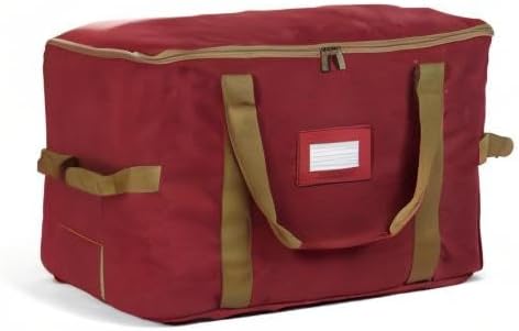 Covermates Keepsakes Treasurekeeper Storage Bag - Carrying Handles, ID Window - Holiday Storage, Red