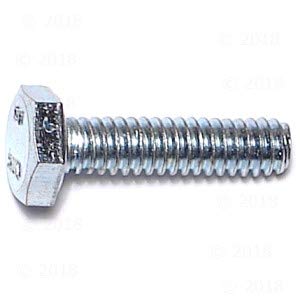 Hard to Find Fastener Tap Hex Bolts, Durable Corrosion-Resistant Steel Hex Head Bolt for Home Improvement, DIY, Construction, 1/4-20 x 1, Pack of 100
