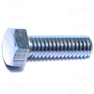 Hard to Find Fastener Tap Hex Bolts, Durable Corrosion-Resistant Steel Hex Head Bolt for Home Improvement, DIY, Construction, 5/16-18 x 1, Pack of 100