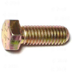 Hard-to-Find Fastener Grade 8 Hex Cap Coarse Large Bolts, Midwest Assortment Refill, Steel Hex Bolts for Construction, Home Improvement, 3/8-16 x 1 - Inch, Pack of 8