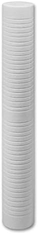 CFS – Grooved Water Filter Cartridge Compatible with Heater Treater 20" Cartridge Models – 5 Micron Replacement Filter – Removes Bad Taste & Odor – Whole House Hot Water System – 1 Pack