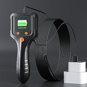 Daxiongmao Borescope Camera, 1080P HD IP67 Waterproof Endoscope with LED Light, Flexible Snake Camera for Automotive Engine, Pipe, Wall & Vent Inspection