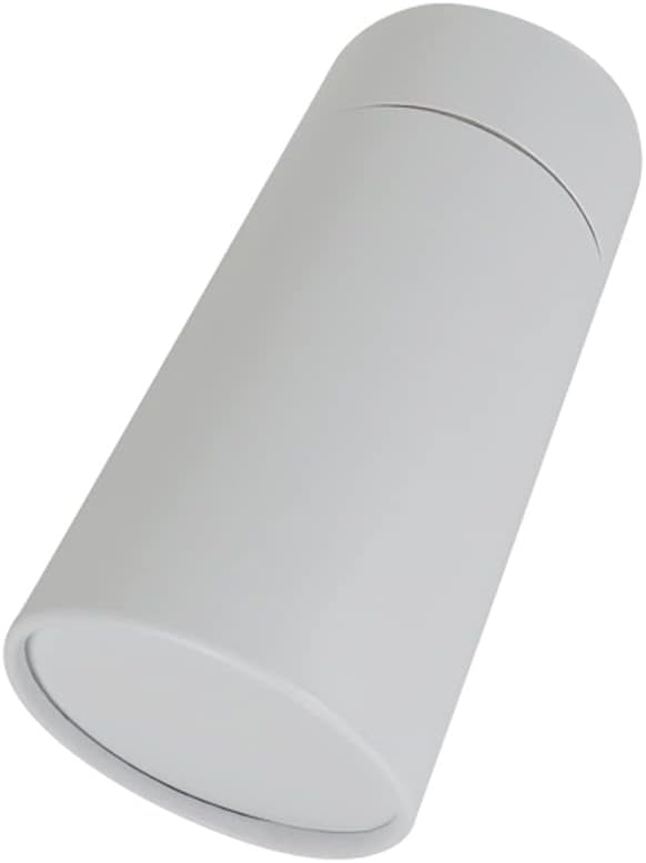 WENPACK 12pack Paperboard Tube with Lid Round Cardboard Box Container Paper Can (3.35" D*6.62" H, White)