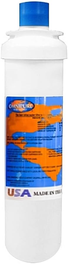 IPW Industries Inc-Omnipure -(L5515) - L-Series 10" x 2.5" Twist Off Carbon Block Filter 1 Micron Lead Removal