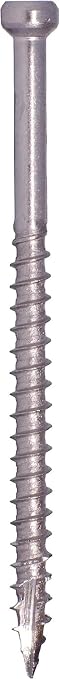 GRK 147730#8 x 2-1/2" FIN/Trim™ 316 Stainless Steel Finish Screws 100 Count