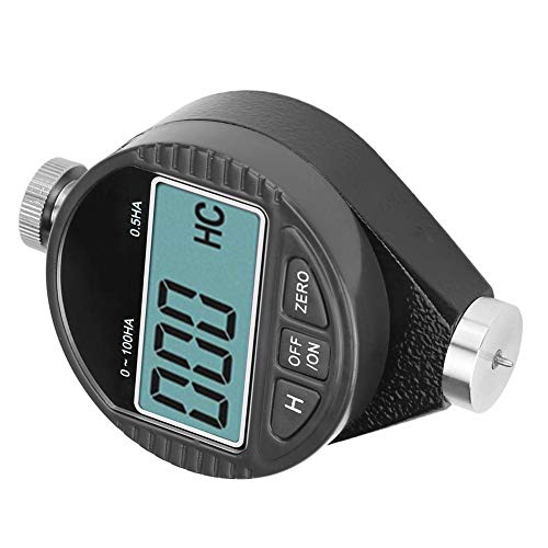 Shore A Durometer Digital Hardness Tester (100HD) for Rubber Tires Soft Materials Portable LCD Display Easy Measurement