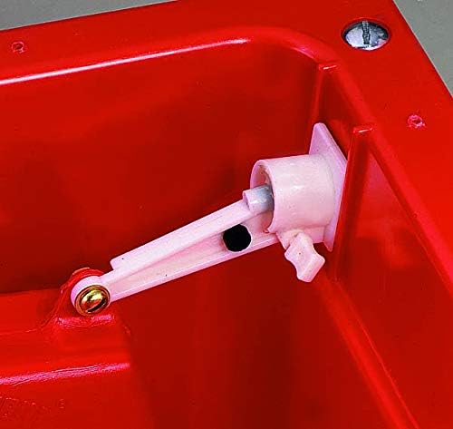 Little Giant® Automatic Animal Waterer | DuraMate Float Controlled Automatic Waterer for Livestock | Heavy Duty and Durable | Made in USA | 4 Gallon (Red, 4 Gallon)