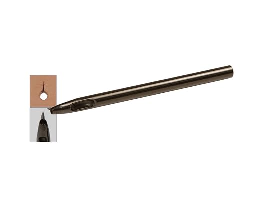 Tandy Leather Craftool Buttonhole Punch - Precision Cutting Tool for Smooth Button Stud Openings on Wallets, Bags, Straps, and Cases