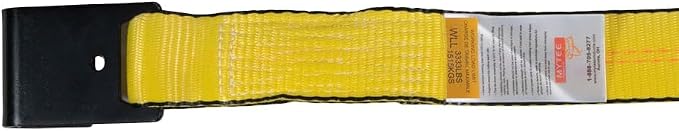 Mytee Products Ratchet Tie-Down Straps with Flat Hooks, 2" x 30' Ratchet Straps Yellow | 10,000 Lbs Breaking Strength | TieDown Ratchet Straps for Flatbed, Truck, Trailers Pickup (4 Pack)