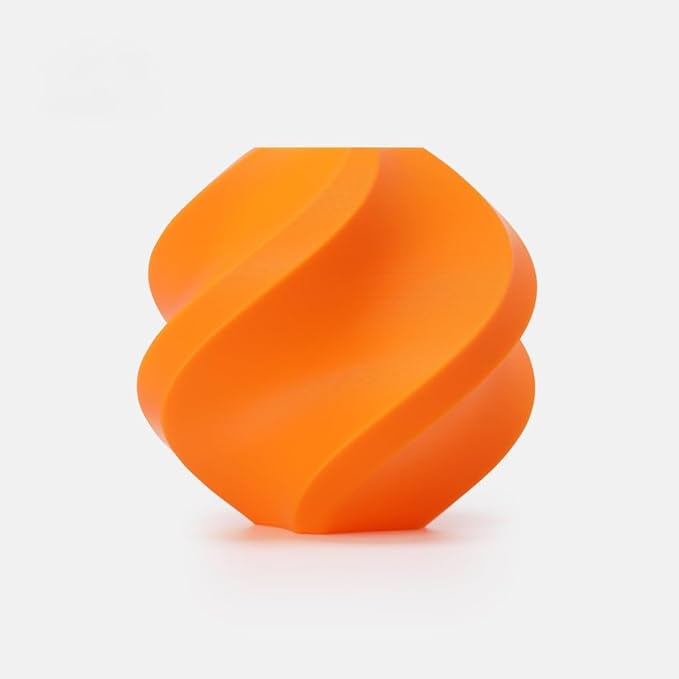 Bambu Lab PLA Filament Matte 3D Printer Filament 1.75mm PLA 1kg High Tenacity Eco Friendly - Pumpkin Orange (10301) - Refill