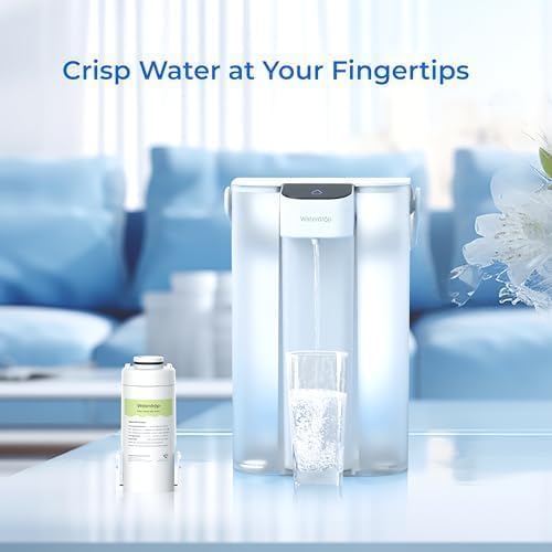 Waterdrop EDFC Water Filter Replacement for Waterdrop EDC01/ED01/ED02/ED04 Rechargeable Electric Pitcher, Reduce 98% of Chloramine, 3 Months or 200 Gallons, NSF/ANSI 42&372, 3 Pack