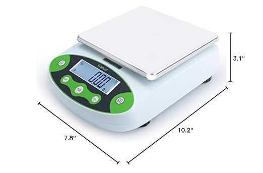 U.S. Solid Digital Precision Balance 500g x 0.01g, Lab Scale with 200g Calibration Weight, 12 Weighing Units, AC 100V-240V & DC 9V, Piece Counting