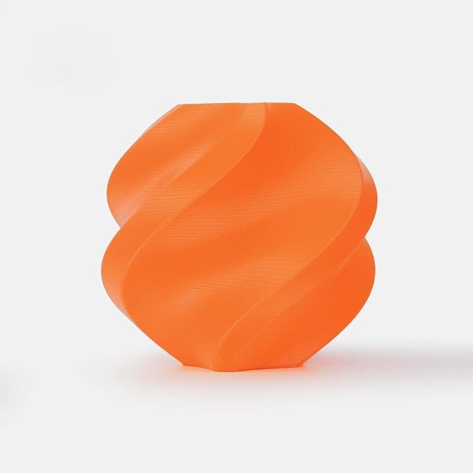 Bambu Lab PLA Filament Matte 3D Printer Filament 1.75mm PLA 1kg High Tenacity Eco Friendly - Orange (10300) - Refill