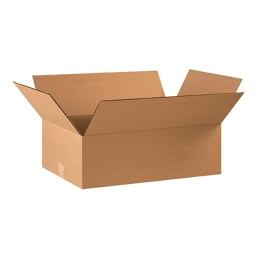 BOX USA 22148 Corrugated Cardboard Box 22" L x 14" W x 8" H, Kraft, for Shipping, Packing and Moving (Pack of 20)