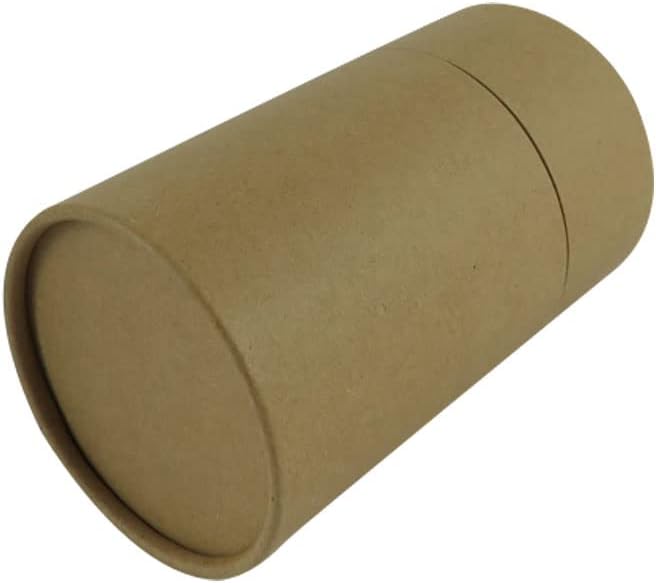 WENPACK 12Pack Paperboard Tube with Lid Round Cardboard Box Container (3.22" D*6.62" H, Kraft)