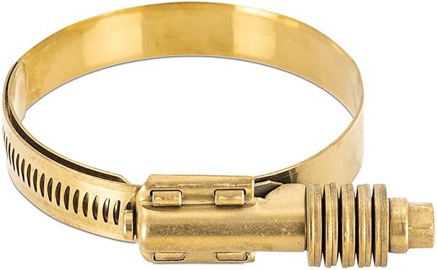 Mishimoto MMCLAMP–CTWG–79GD Constant Tension Worm Gear Clamp, 2.24"–3.11" (57mm–79mm), Gold (Pack of 2)