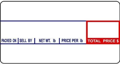 Aquos CAS CL-8000 Printing Scale Label Rolls | Direct Thermal Labels for CAS Scales | Label Roll with Strong Adhesive | Smudge-Free Thermal Paper | Made in USA