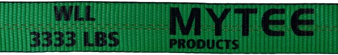 Mytee Products 20 Pack 2" x30' Green Ratchet Straps with Flat Hooks - 3,333 Lbs WLL - High Visibility Heavy Duty Tie Down Ratchet Straps for Flatbed, Truck, Trailers, Cargo, Pickup