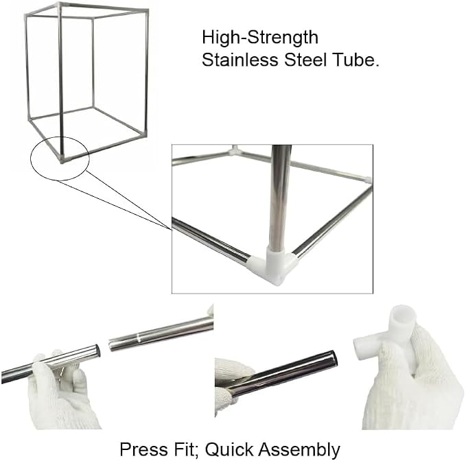 Multifunctional 3D Printer Enclosure w/Adjustable Ventilation Kit Eliminate Odors Tent Cover Compatible with Anycubic Photon Mono, Elegoo Saturn/Mars 3/4 & Creality Halot Series Resin 3D Printer