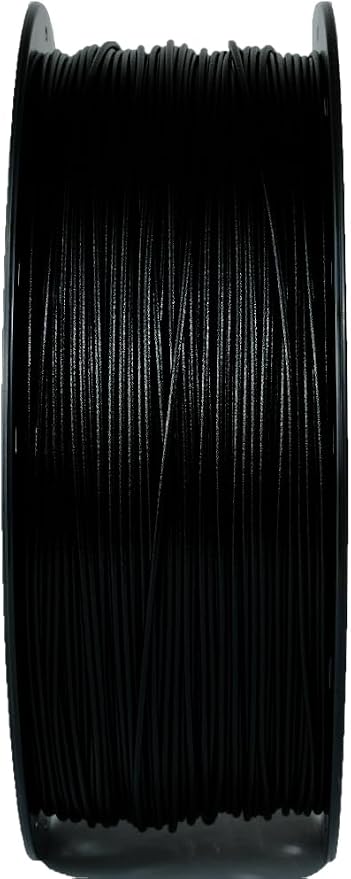 RANKI Glass Fiber Polycarbonate Filament 1.75mm 1KG, Outdoor Use ultrahard Glass Fiber PC 3D Printer Filament, High Temperature Resistance, 1 KG Spool, (Black)