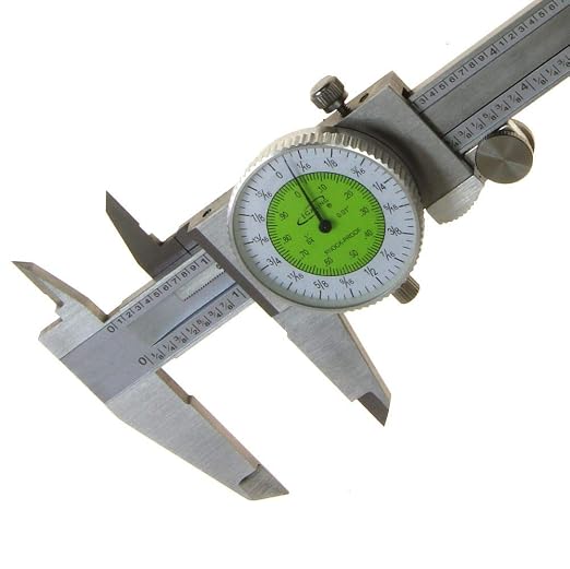 iGaging Dial Caliper 6" Fractional & Decimal Inch Combination Dual Scale