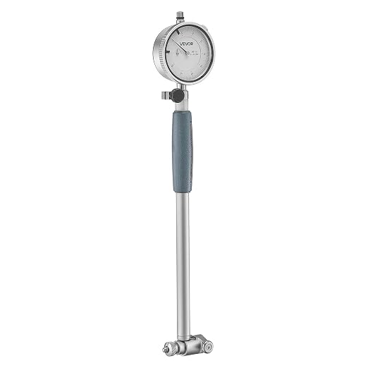 VEVOR Dial Test Indicator and Bore Gauge Measuring Tool Set, Dial Indicator 0.001 inch Accuracy, 2-6 inch Bore Range with Rod, Storage Case, Anvils for Industrial Machining Measurements