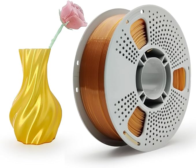PETG 3D Printer Filament,1.75 mm 1KG (2.2lbs) ±0.20 mm High Precision, Dimensional Accuracy,High Toughness & Heat Resistance, Widely Compatible with FDM Printers