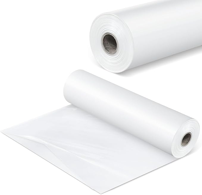Heavy Duty Lay Flat Ducting Tubing, 25in x 328ft Large Industrial Ventilation Hose for Air Blowers, Exhaust Fans, Grow Rooms, Warehouse & Agricultural Airflow (328 ft X 22 Inch)