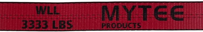 Mytee Products Ratchet Tie-Down Straps with Flat Hooks, 2" x 30' Ratchet Straps Red | 10,000 Lbs Breaking Strength | TieDown Ratchet Straps for Flatbed, Truck, Trailers Pickup - 10 Pack