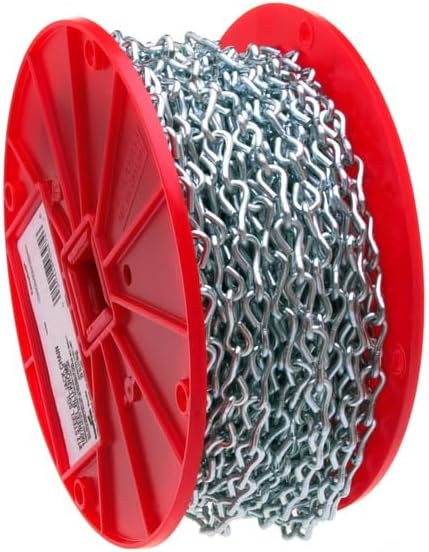 Campbell Tool Chain Single Jack Link #12 Zinc Plated 100' Per Roll