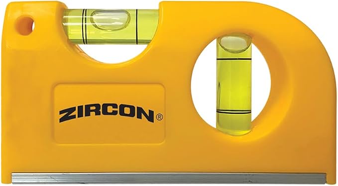 Zircon MultiScanner A200 with Bonus Mini Pocket Level – Electronic Wall Scanner Stud Finder & Metal Detector with Live AC Wire Detection, SpotLite Pointer, ACT Auto-Correcting Technology