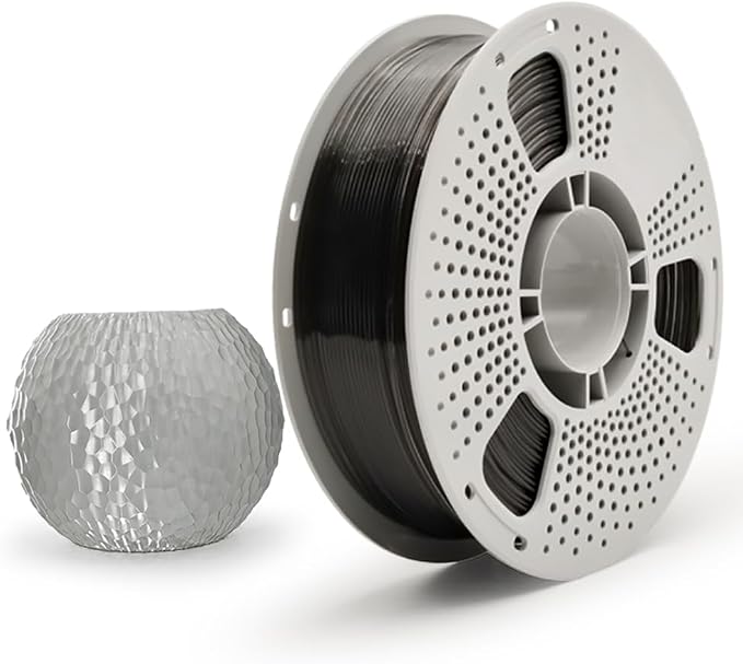 PETG 3D Printer Filament,1.75 mm 1KG (2.2lbs) ±0.08 mm High Precision, Dimensional Accuracy,High Toughness & Heat Resistance, Widely Compatible with FDM Printers