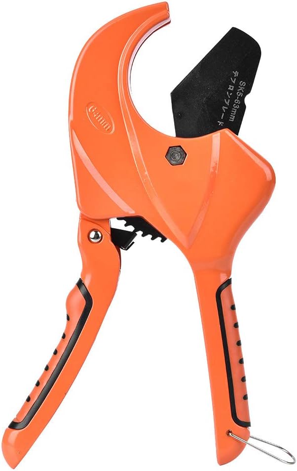 PVC Pipe Cutter, 63mm Opening Manganese Steel Pipe Cutter Scissors, Pipe Cutting Tool for PVC PPR Pipe, Water Pipe, Gas Pipe, Home Working and Plumber