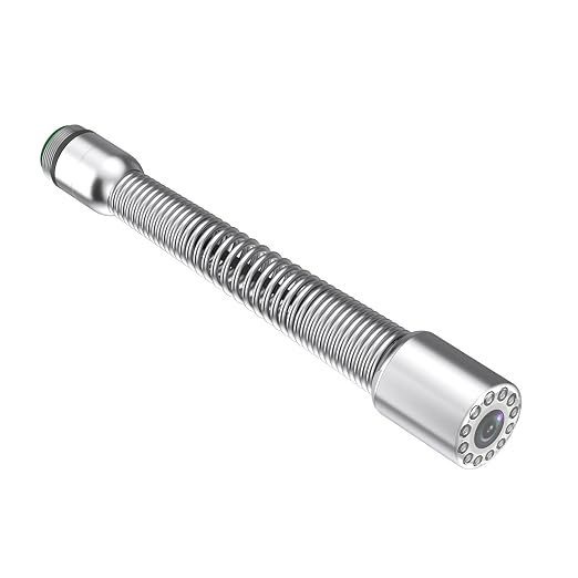 Sanyipace Sewer Camera Replacement Head, ONLY for Sanyipace S840DSM/S840DSTM Model, Self-Leveling, 512Hz Transmiter, 12pcs LEDs, IP68 Waterproof Drain Inspection Camera Probe