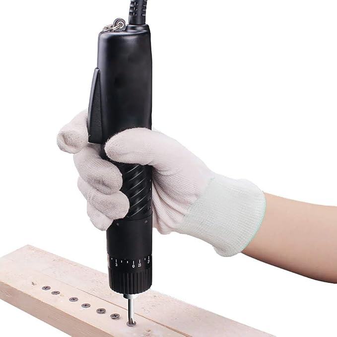 MXBAOHENG Electric Screwdriver Sets Torque Adjustable Drill Tool Applicable Batch Head 6.35mm 110-220V (102)
