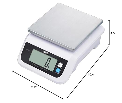 Tanita KW-210-10 Dust and Water Proof Commercial and Home Use Kitchen Scale