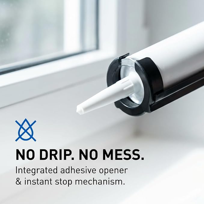 5026 Series Cordless Caulking Gun – 20V Lithium Battery Powered Electric 10oz Cartridge Dispenser, Lightweight 5.2 lbs, 850 lb Thrust, No-Drip Sealant & Adhesive Applicator