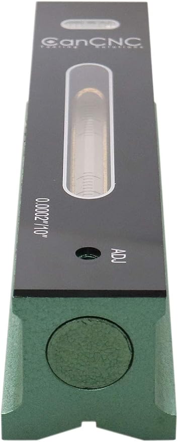 Accusize Industrial Tools 8 inch Professional Master Precision Level in Fitted Box, Accuracy 0.0002''/10'', S908-C608 | 0.0002"/10" Accuracy, V-Grooved Base, Cross Test Vial, Cast Iron, B: 1.830", C: 1.574", D: 1.890", S908-C608