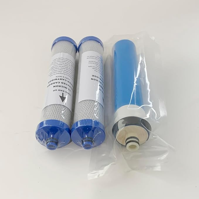 Replacement Filter Set With Membrane compatible for WHER12 and WHER18 Reverse Osmosis System