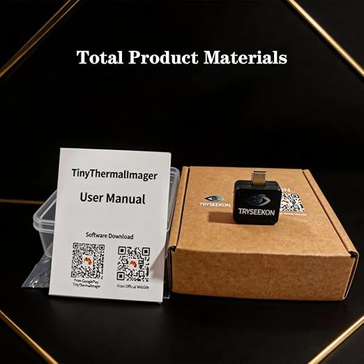 TIOP02-HK Type-C Thermal Camera for Android 32x32 | Ideal for home energy loss detection, DIY repairs, AC/fridge troubleshooting and daily routine inspection