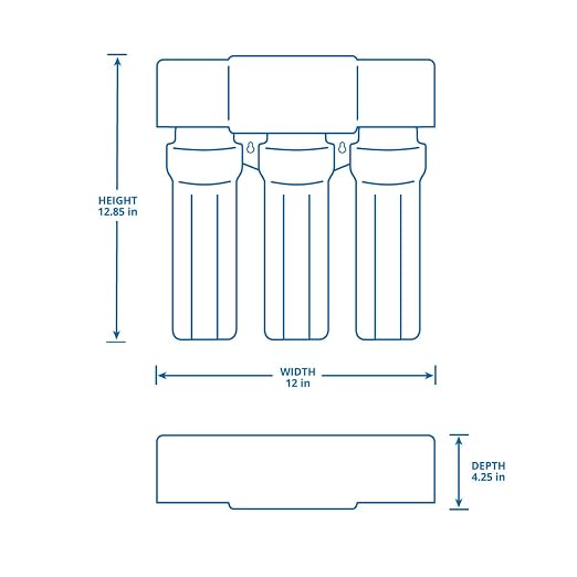 Aquasana Under Sink Water Filter System - Reduces PFAS, Lead, & Chlorine in Drinking Water - Under Counter Claryum Filtration for Kitchen - 3-Stage Max Flow - Brushed Nickel Faucet - AQ-5300+.55