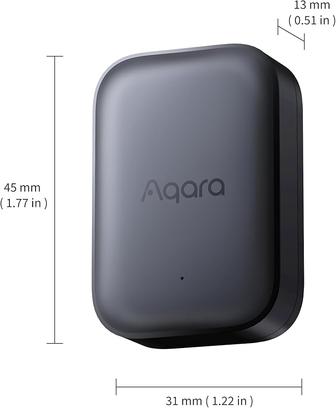 Aqara Multi-State Sensor P100, Thread/Zigbee Door and Window & Vibration Sensor, Open/Close or Object Monitoring, 10-Level Sensitivity, Supports Apple Home, Home Assistant, Alexa, Black