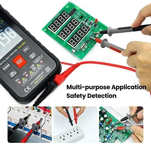 KAIWEETS 23PCS Multimeter Test Leads Kit with Replaceable Precision Probes Set and Alligator Clips, Test Probes, Test Hook, Flexible Wires Professional Kit General Use for Digital Electrical Testing